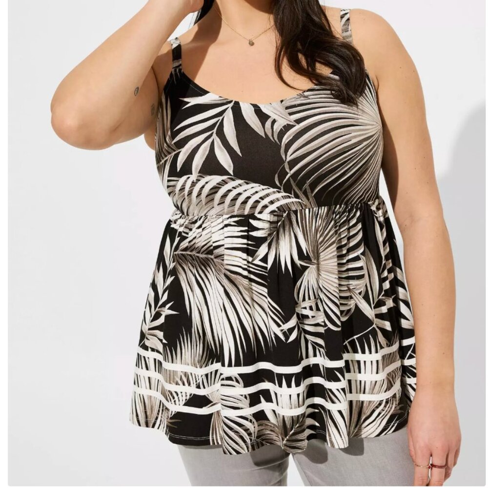 GUC Torrid Super Soft V-Neck Babydoll Top